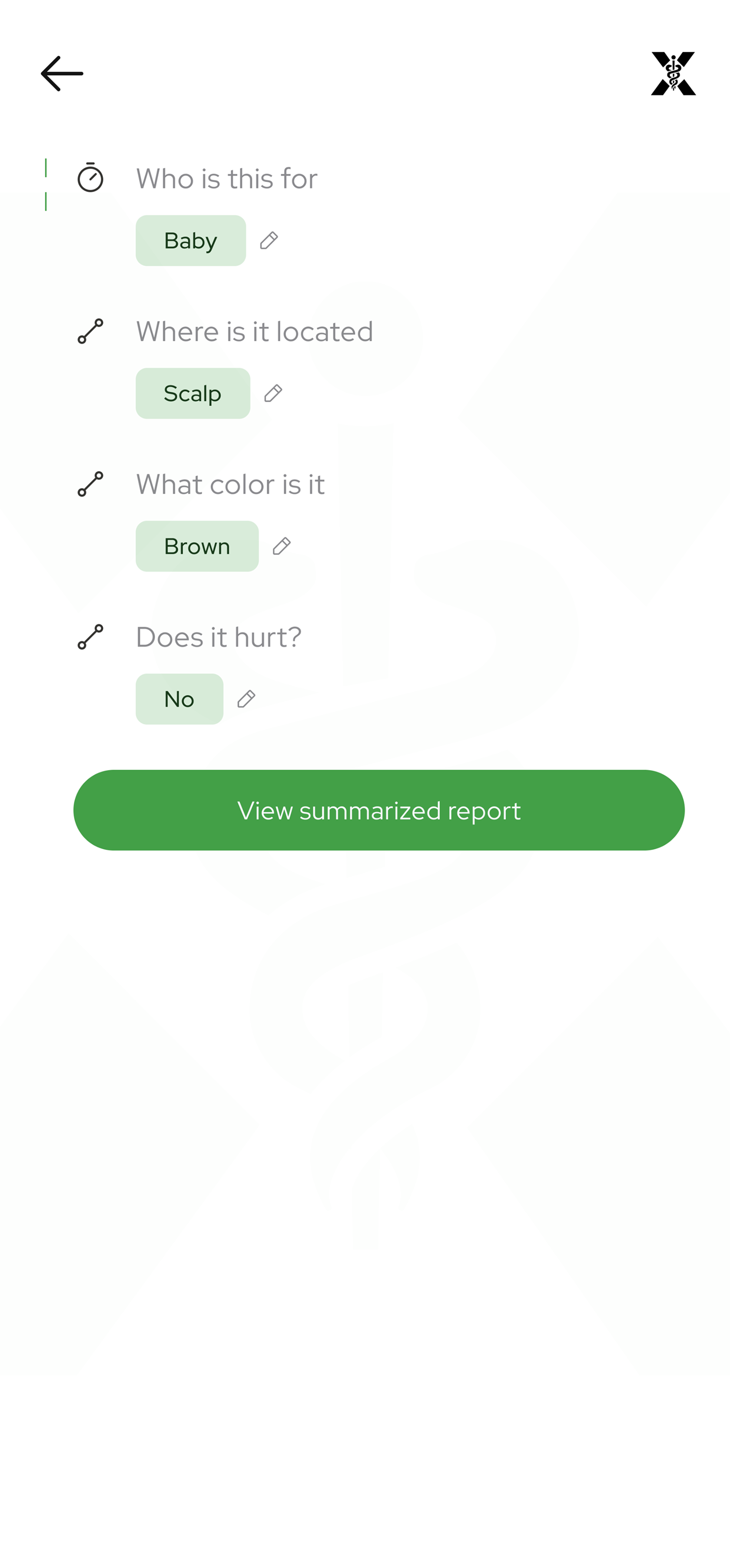 View result