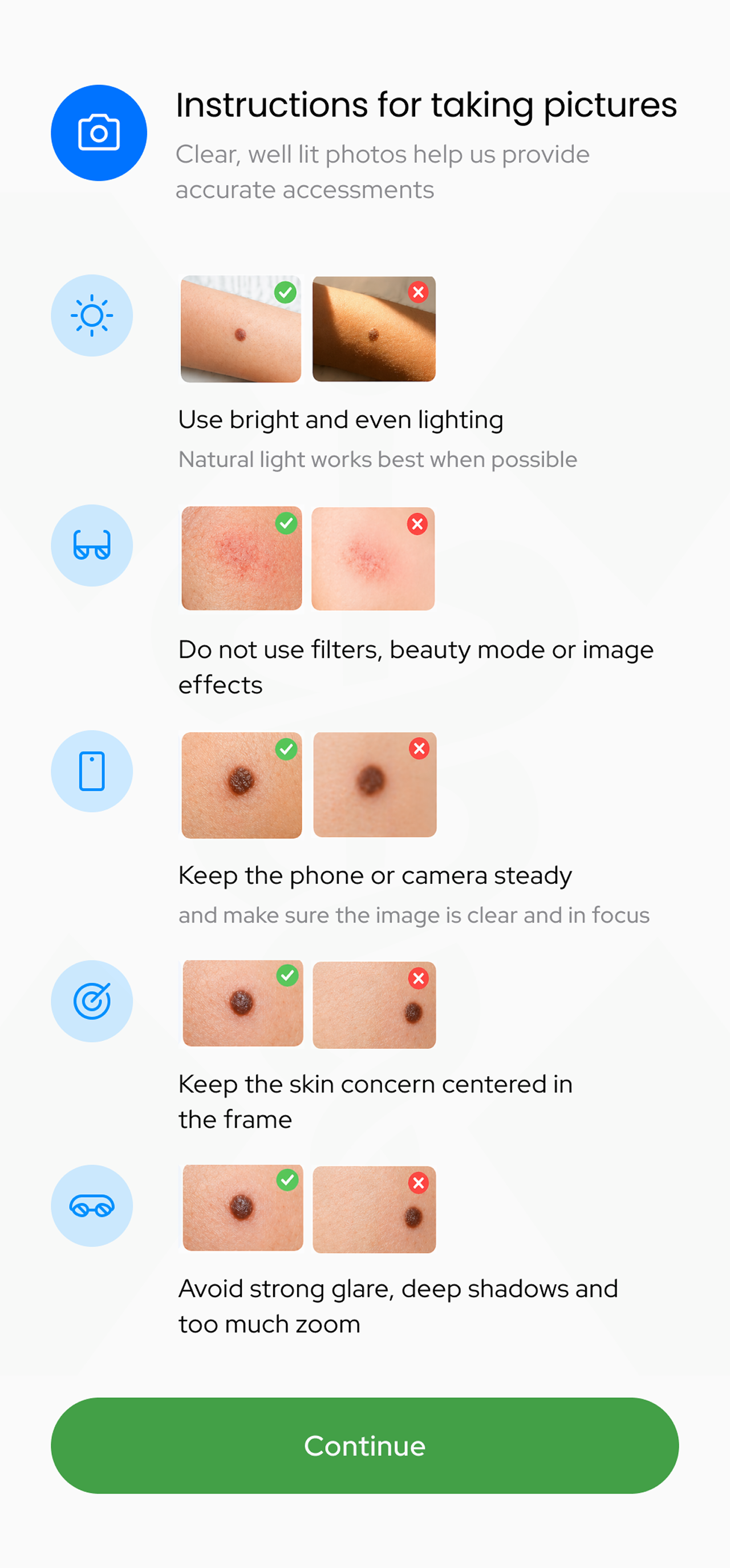 Photo instructions